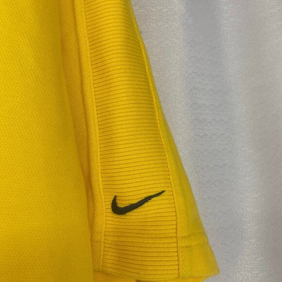 NIKE Team University of Michigan Maize Navy Golf Polo Gameday Mens XL - Picture 2 of 8